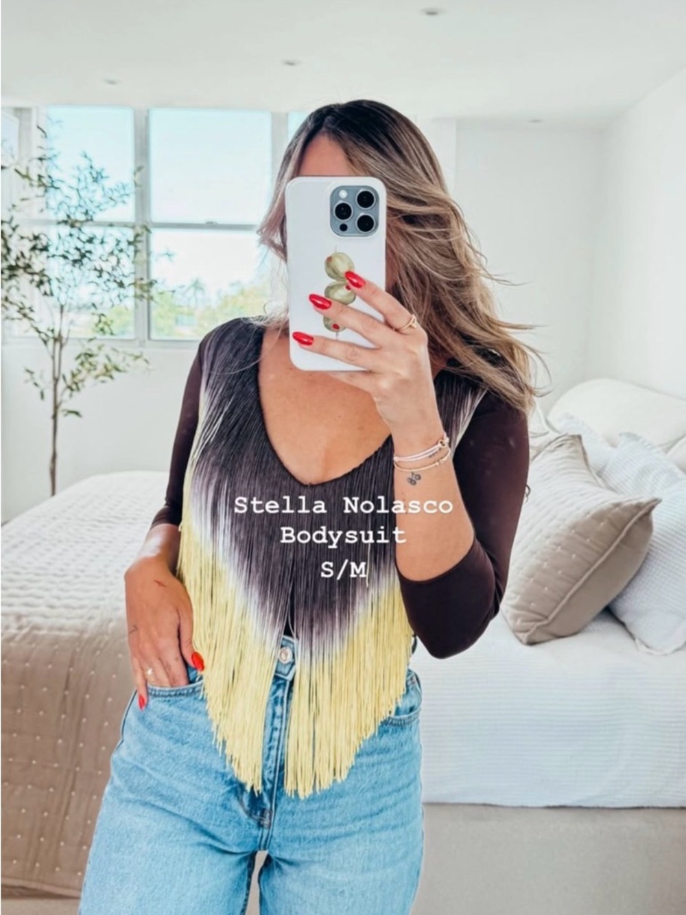 Ombre Fringe Bodysuit